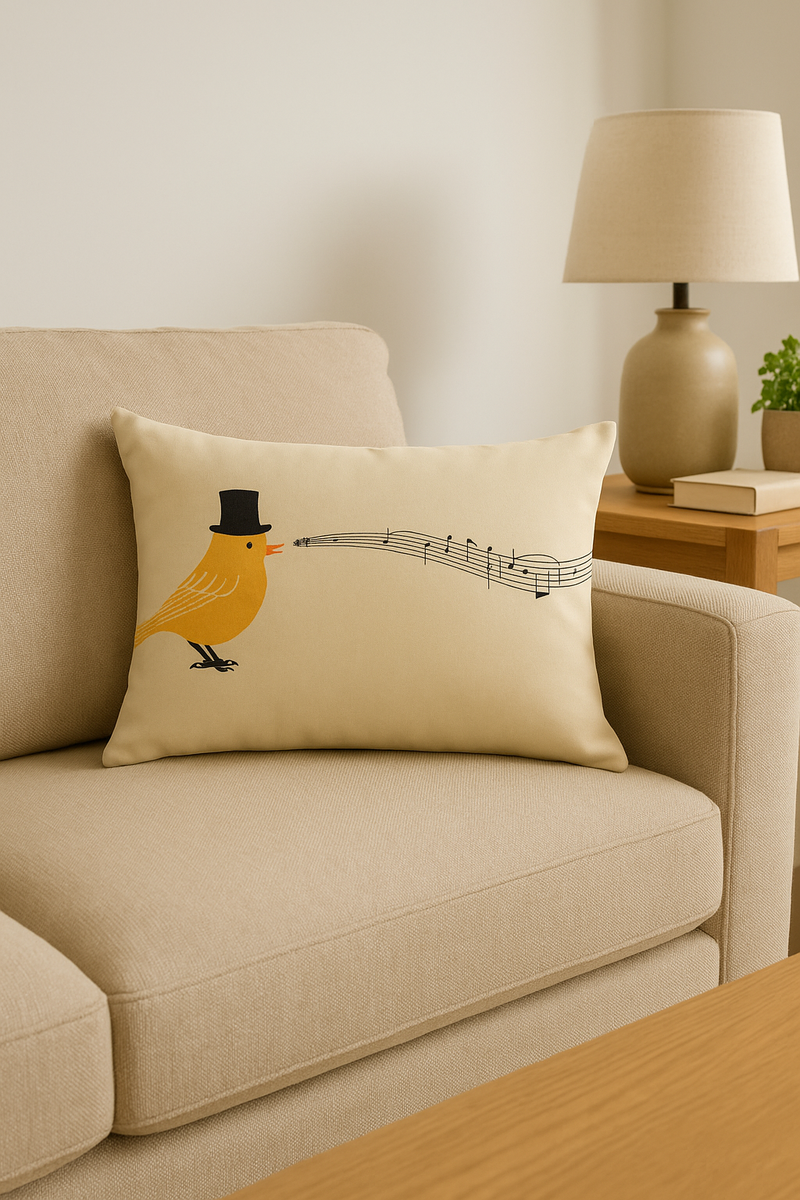 housse de coussin décorative petits animaux chiot chat