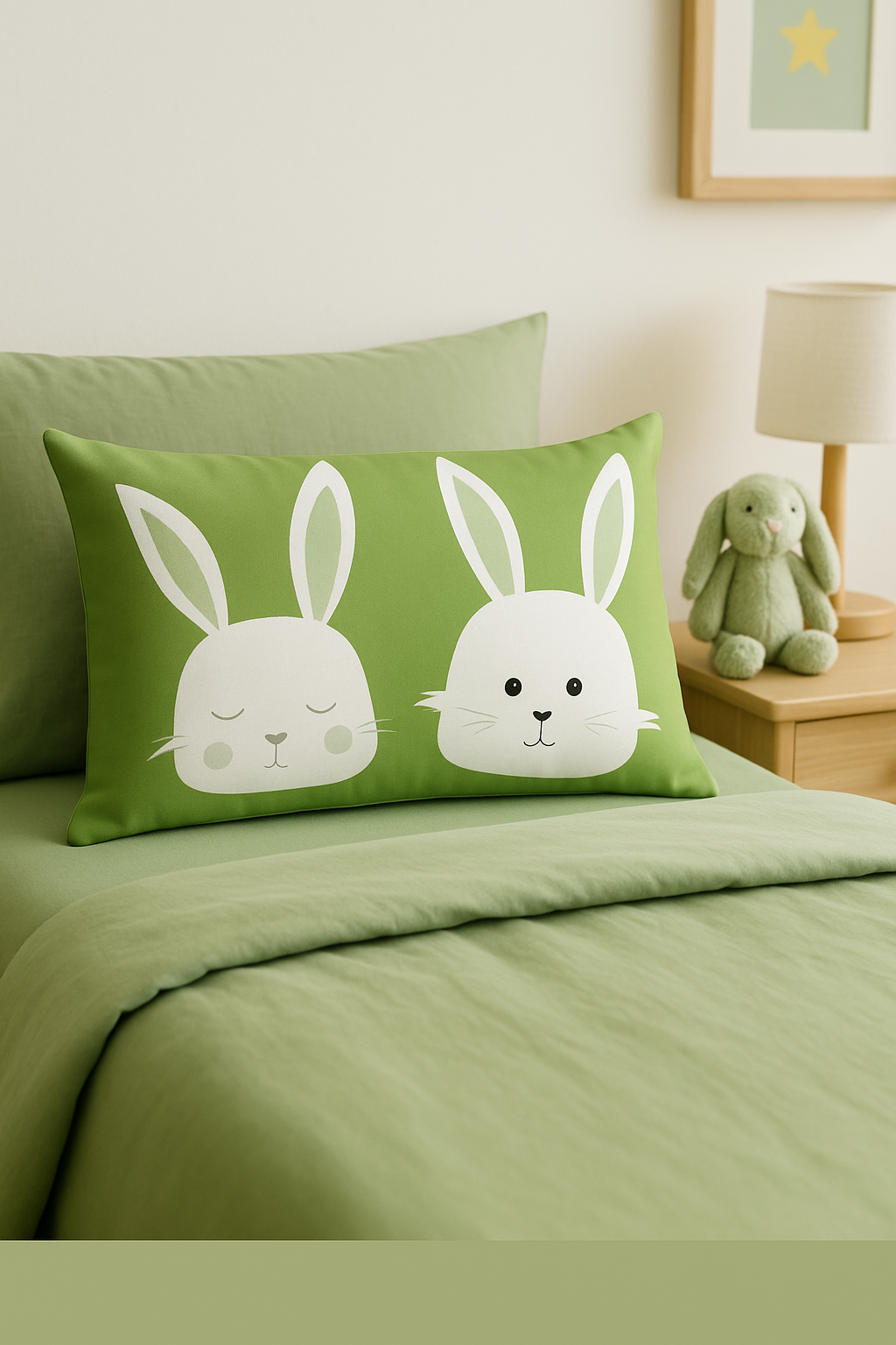 housse de coussin décorative petits animaux chiot chat - vue 2 sur 2
