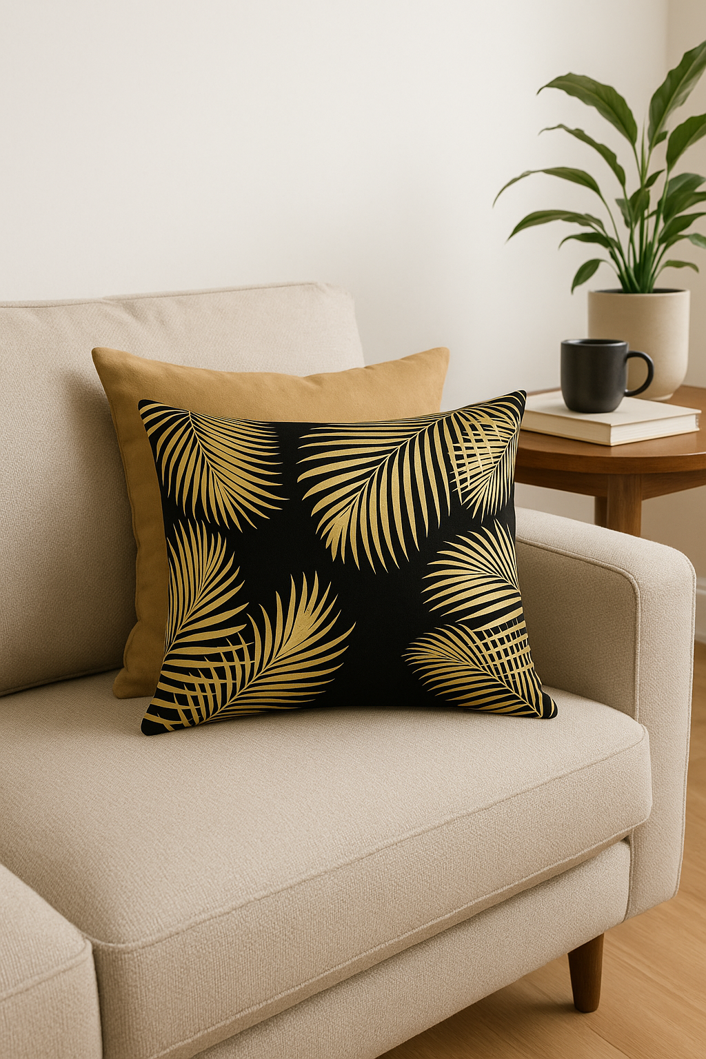 housse de coussin décorative tropicale imprimée 30 x 50 cm - vue 2 sur 2