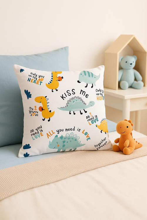 housse de coussin dinosaure mignon décoration luxe pour maison - vue 2 sur 2
