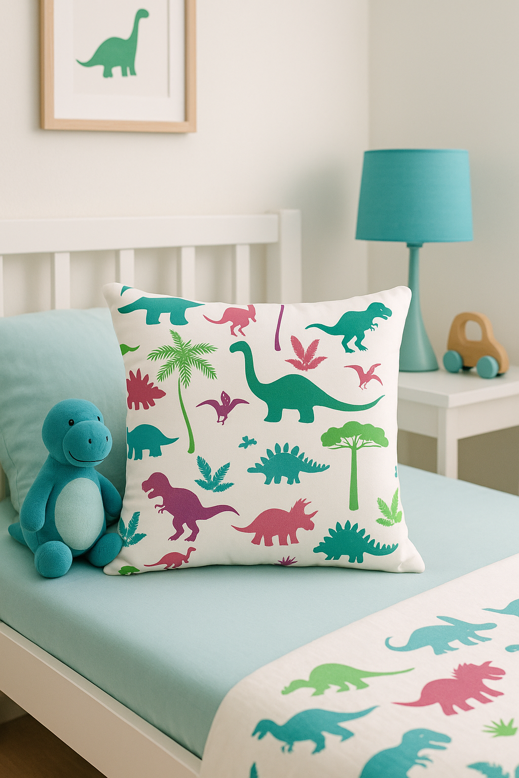 housse de coussin dinosaure mignon pour canapé voiture ou bureau - vue 2 sur 2