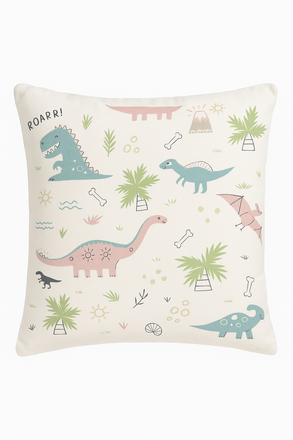 housse de coussin dinosaure mignon pour décoration intérieure élégante