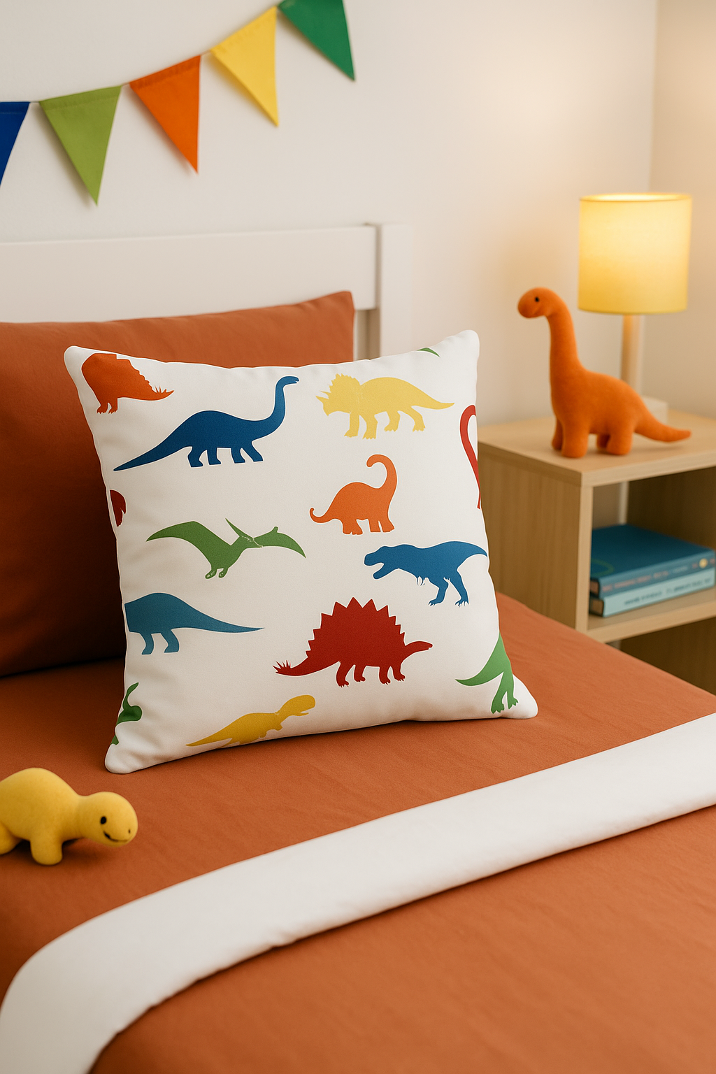 housse de coussin dinosaure mignon pour décoration maison luxueuse - vue 2 sur 2