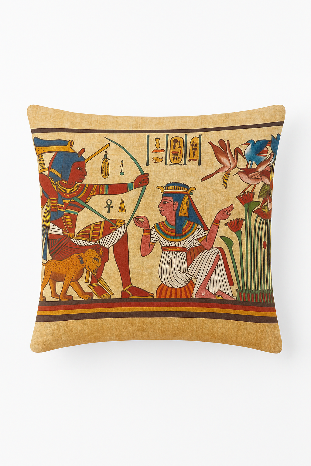 housse de coussin égyptienne pour décoration de salon