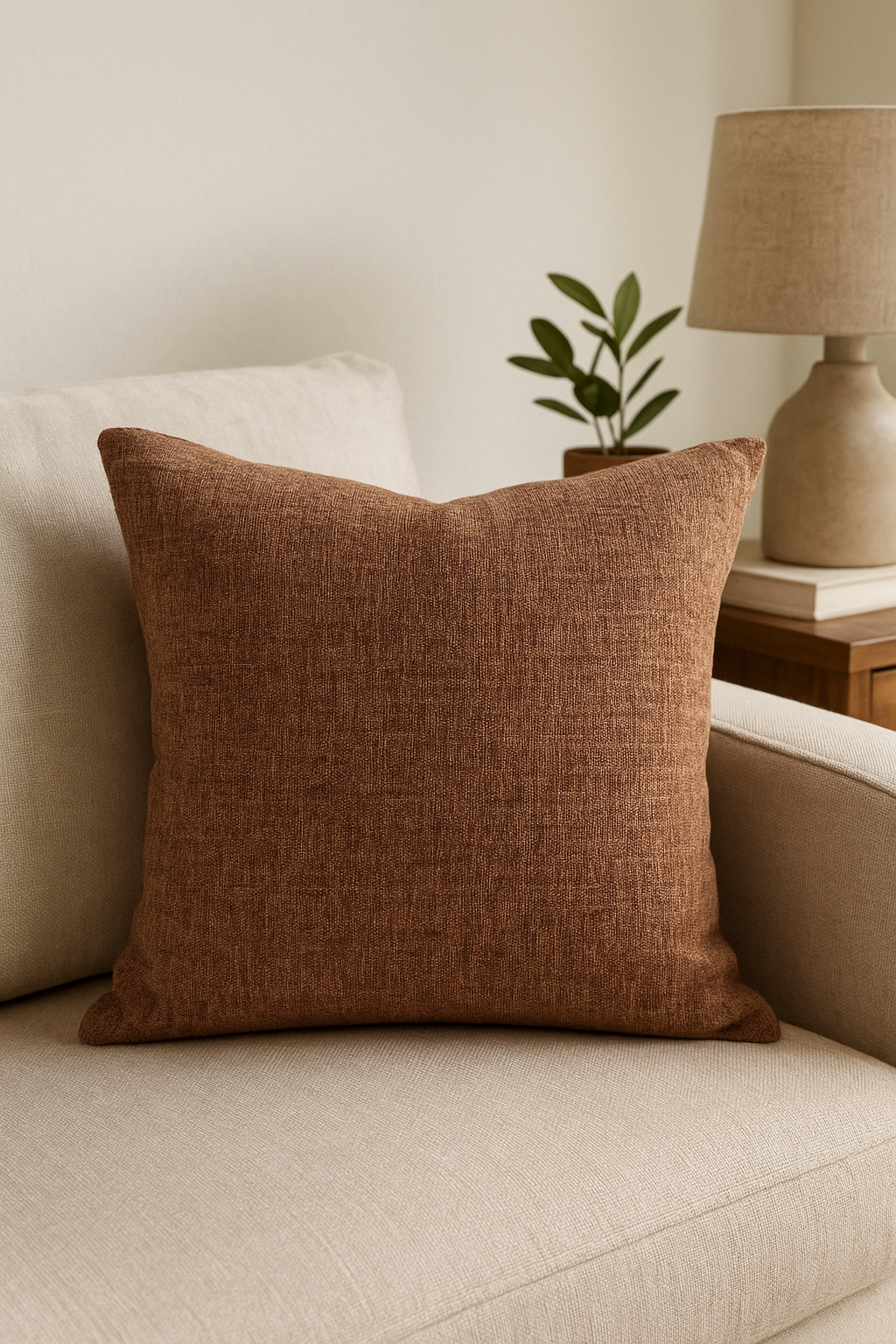 housse de coussin en lin épais personnalisable pour votre décoration intérieure - vue 2 sur 2