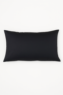 housse de coussin en sergé coton rayée à fermeture éclair