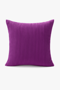 housse de coussin en velours côtelé rayé pour canapé-lit