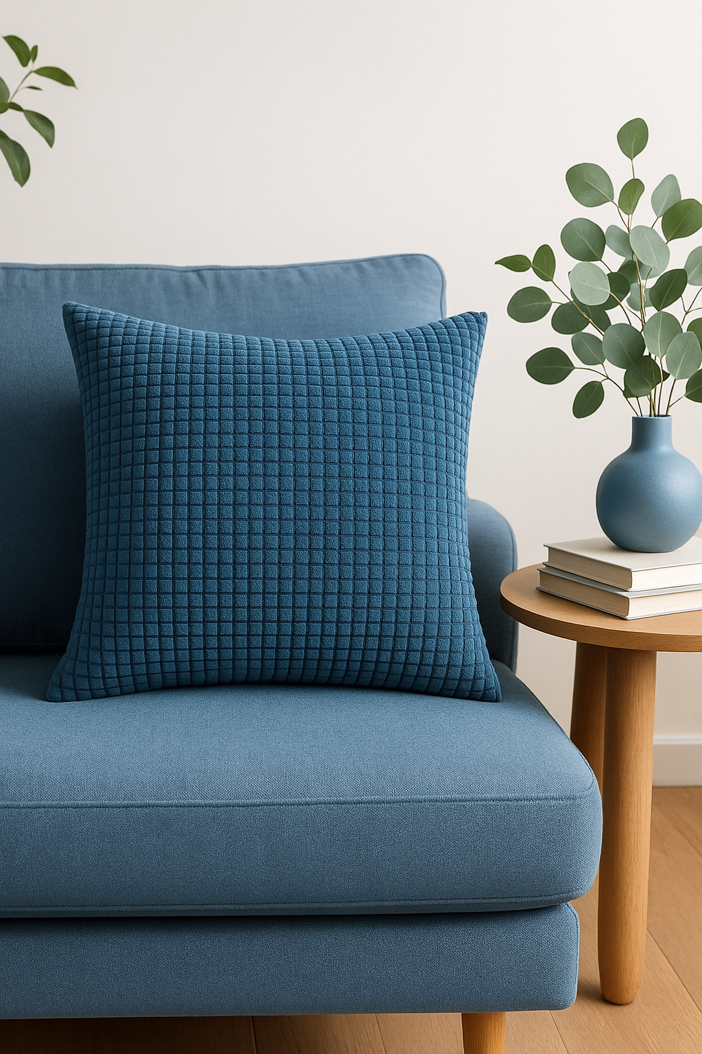 housse de coussin en velours côtelé motif grain de maïs grande taille - vue 2 sur 2