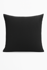 housse de coussin en velours côtelé rayé classique et simple