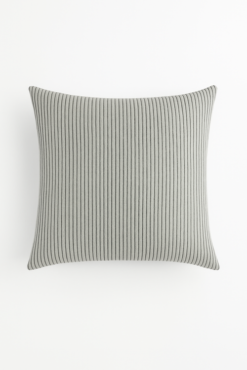housse de coussin en velours côtelé rayé pour canapé-lit