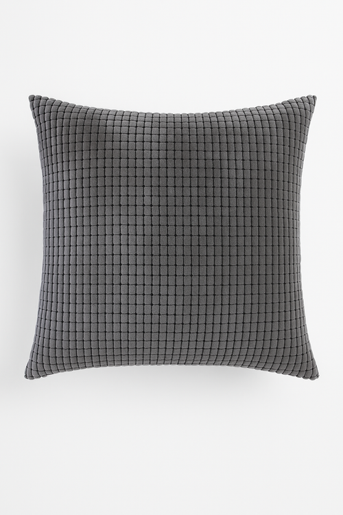 housse de coussin en velours côtelé unie 40 à 70 cm