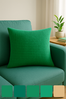 housse de coussin en velours côtelé unie plusieurs tailles disponibles