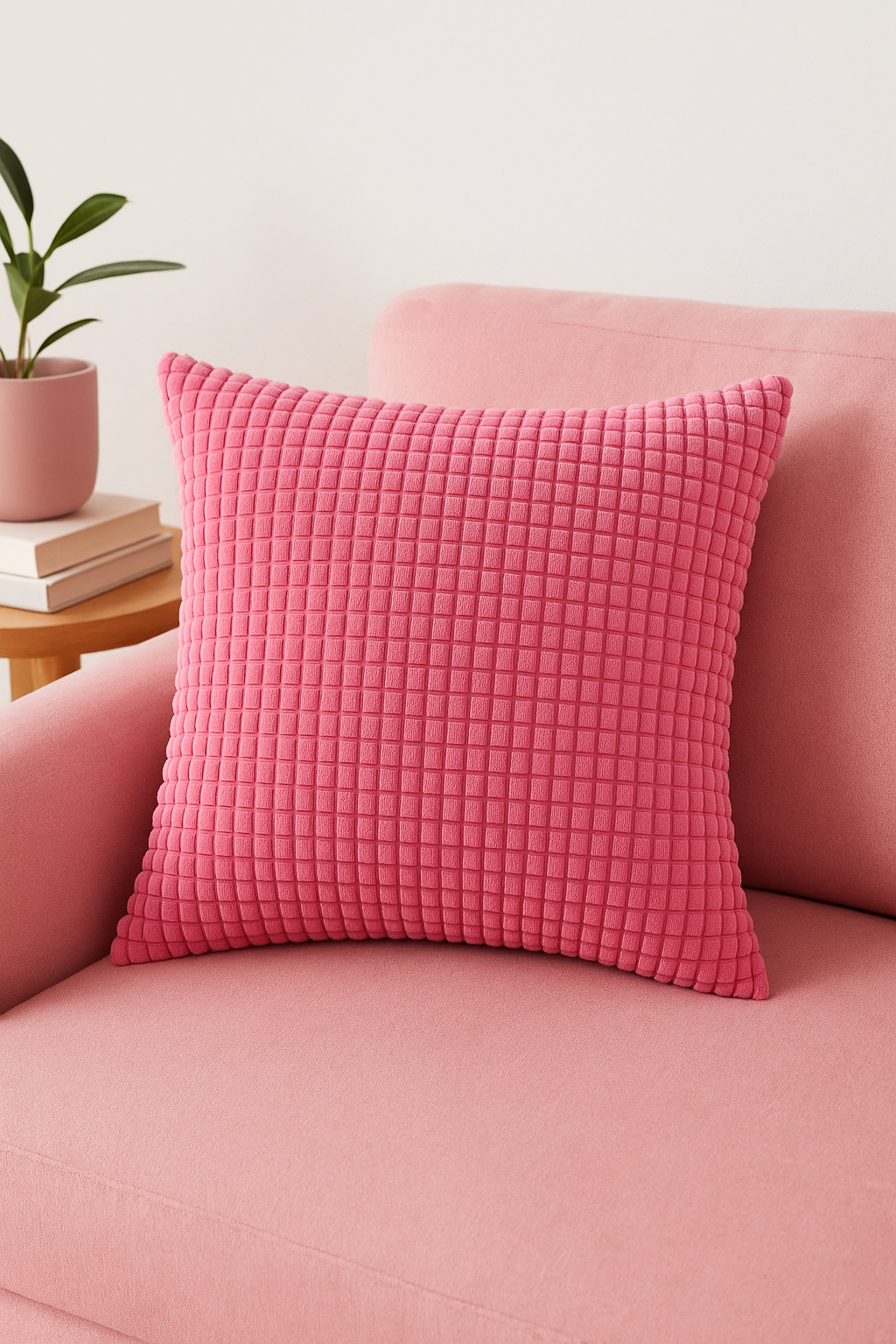 housse de coussin en velours grain de maïs grande taille décorative
