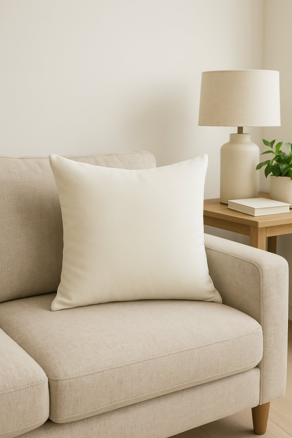 housse de coussin en velours personnalisable couleur unie 40 à 60 cm - vue 2 sur 2
