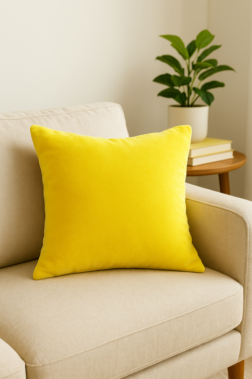 housse de coussin en velours polyester ultra doux 25 couleurs disponibles - vue 2 sur 2