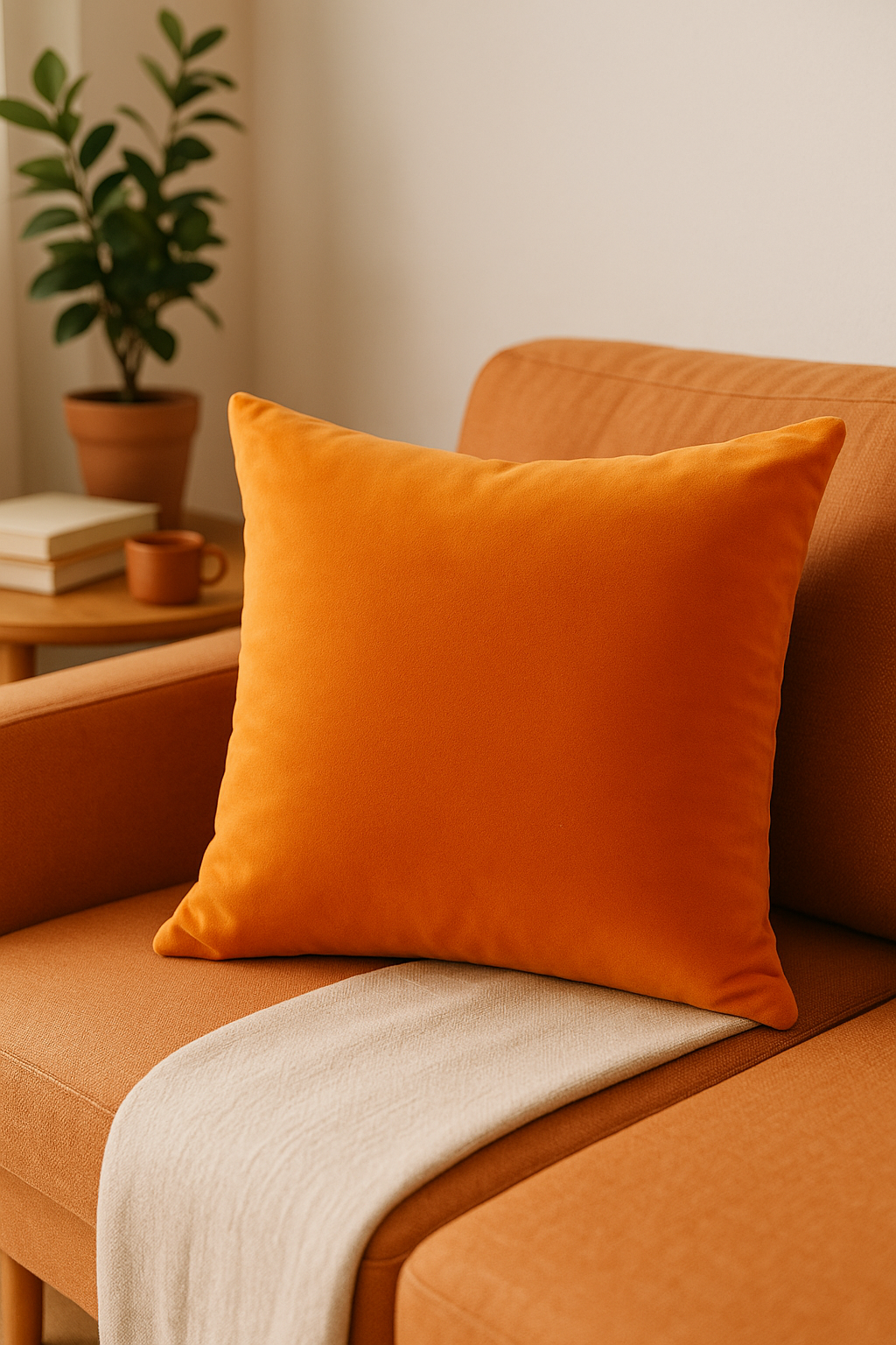 housse de coussin en velours polyester ultra doux personnalisable - vue 2 sur 2