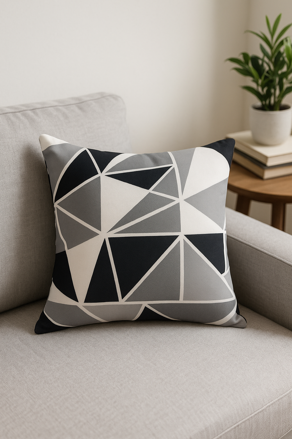 housse de coussin extérieur imperméable motif oxford décor jardin - vue 2 sur 2