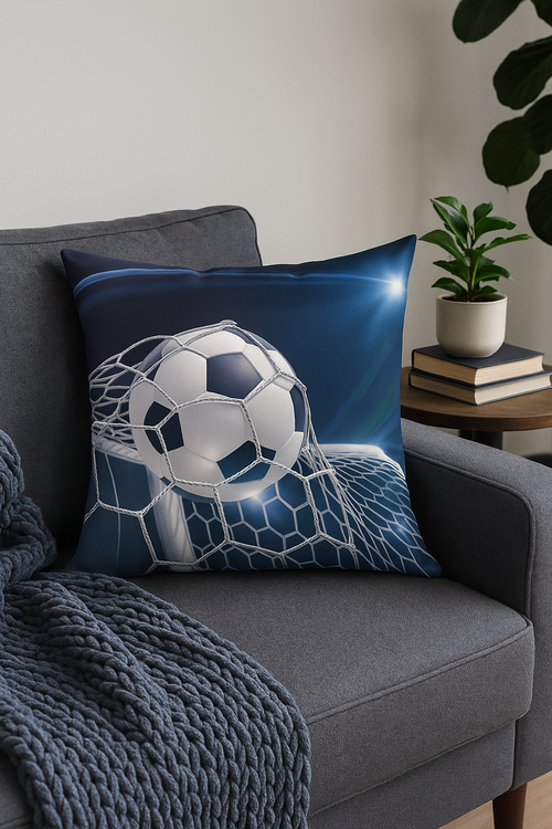 housse de coussin football pour déco intérieure et voiture - vue 2 sur 2