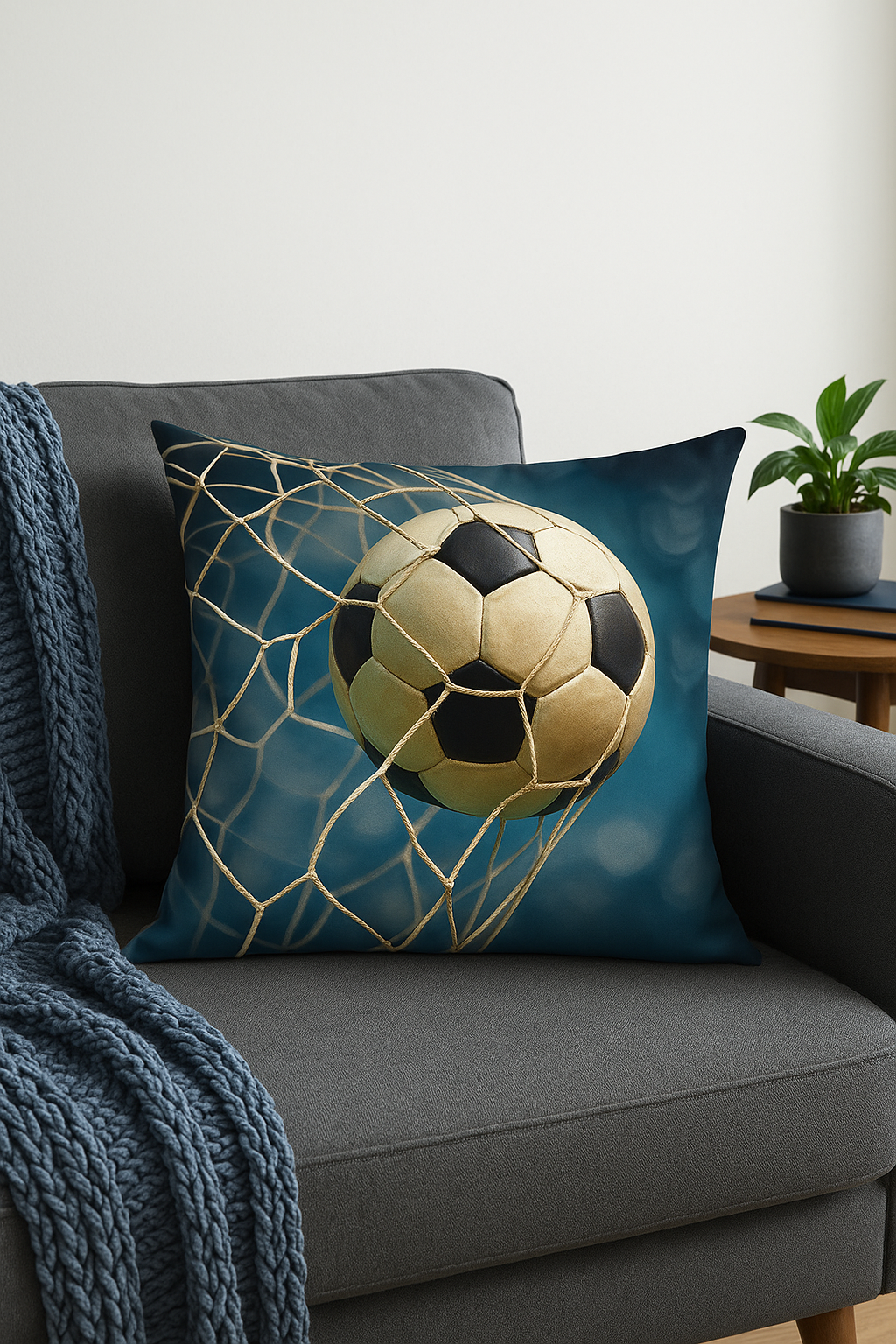housse de coussin football pour décoration intérieure élégante - vue 2 sur 2