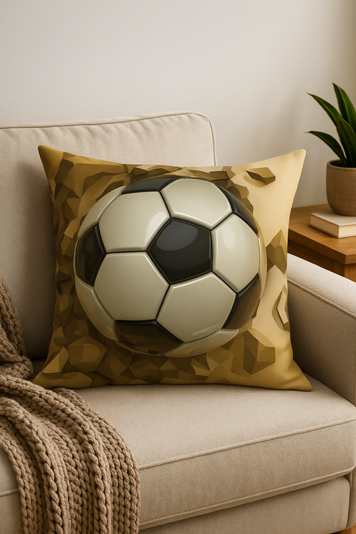 housse de coussin football pour décoration intérieure moderne - vue 2 sur 2