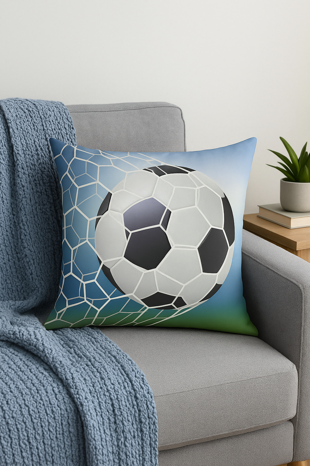 housse de coussin football pour décoration intérieure moderne - vue 2 sur 2