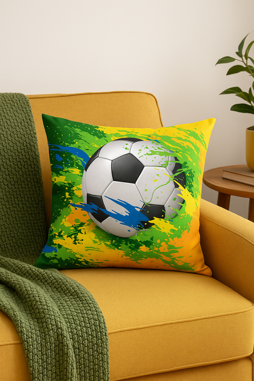 housse de coussin football pour décoration intérieure moderne - vue 2 sur 2