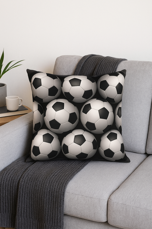 housse de coussin football pour décoration intérieure moderne - vue 2 sur 2
