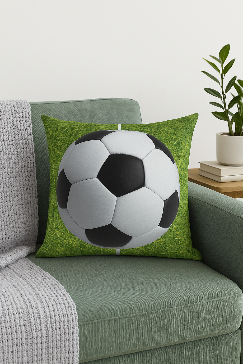 housse de coussin football pour décoration intérieure originale - vue 2 sur 2