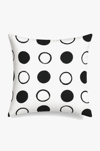 housse de coussin géométrique noir et blanc design moderne