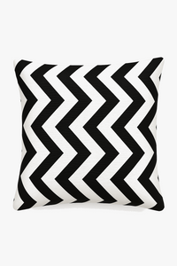housse de coussin géométrique noir et blanc moderne