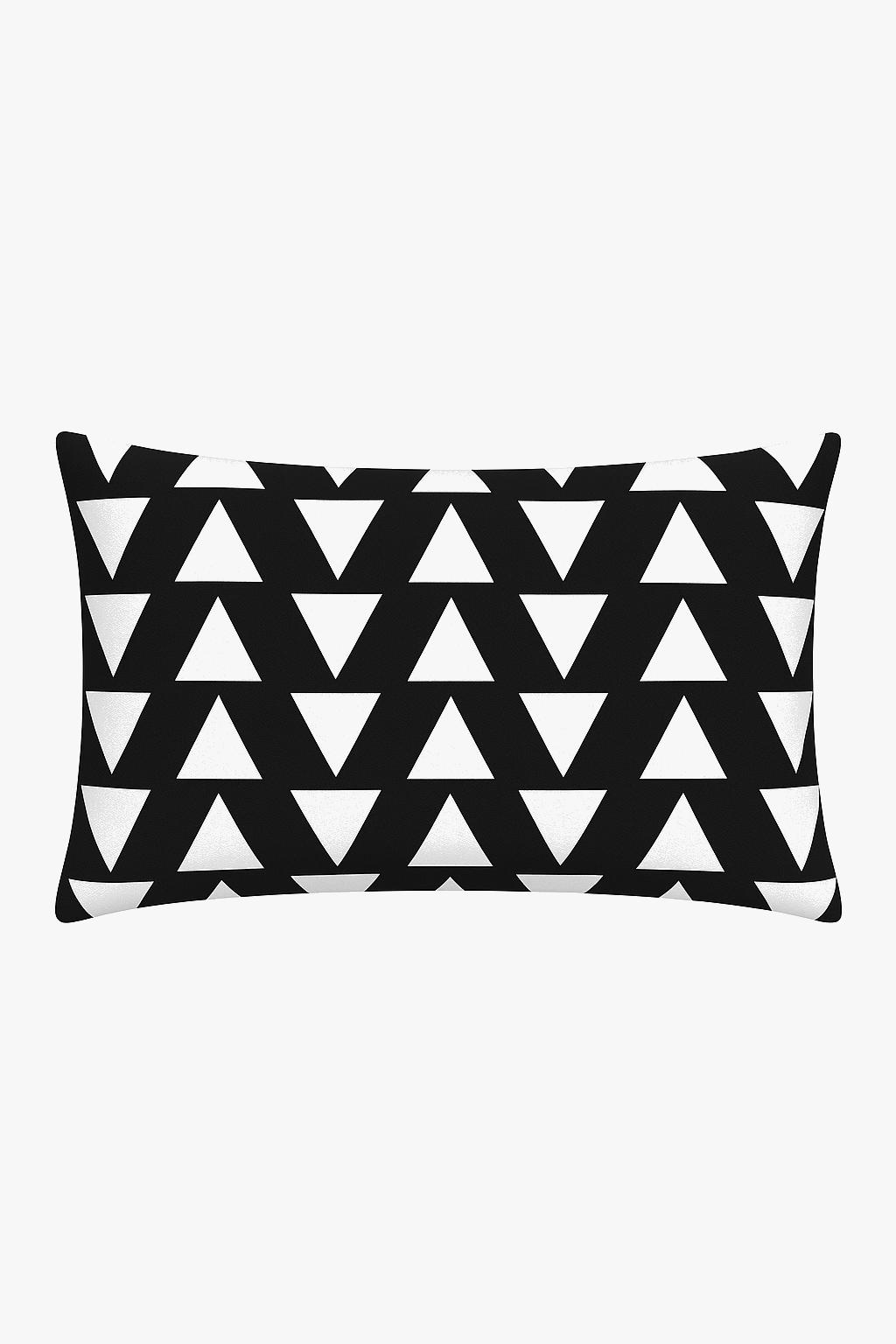 housse de coussin géométrique noir et blanc pour canapé