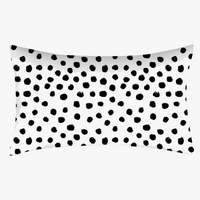 housse de coussin géométrique noir et blanc pour canapé