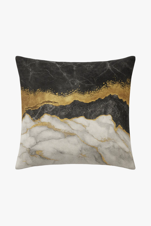 housse de coussin géométrique ethnique couleur or clair luxe