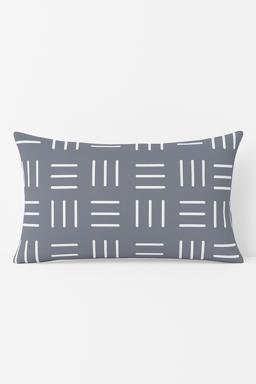 housse de coussin géométrique gris patchwork décorative pour intérieur