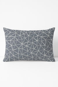 housse de coussin géométrique gris patchwork décorative pour votre espace