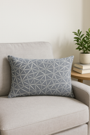 housse de coussin géométrique gris patchwork décorative pour votre espace
