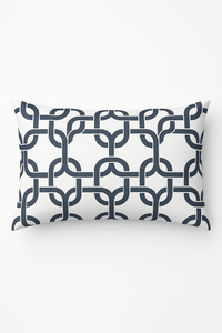 housse de coussin géométrique gris patchwork pour décoration intérieure