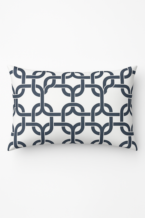 housse de coussin géométrique gris patchwork pour décoration intérieure