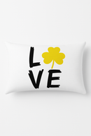 housse de coussin géométrique jaune pour décoration intérieure