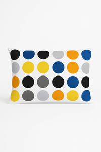housse de coussin géométrique jaune pour décoration moderne