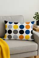 housse de coussin géométrique jaune pour décoration moderne