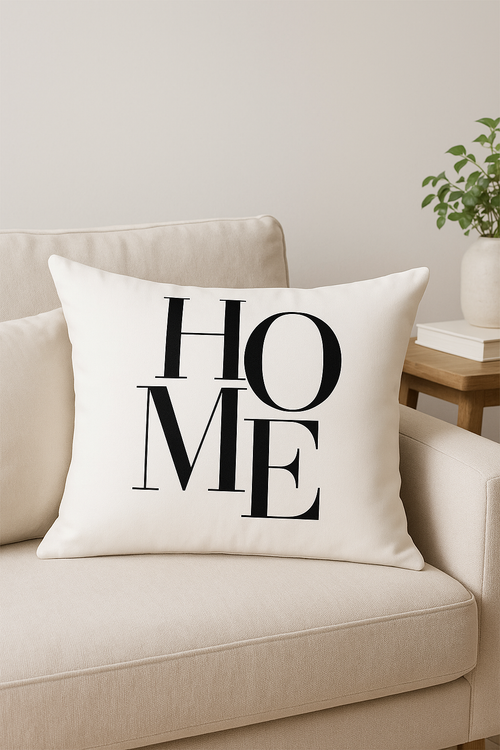 housse de coussin géométrique marbré noir et blanc 30 x 50 cm - vue 2 sur 2