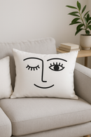 housse de coussin géométrique noir et blanc 30 x 50 cm