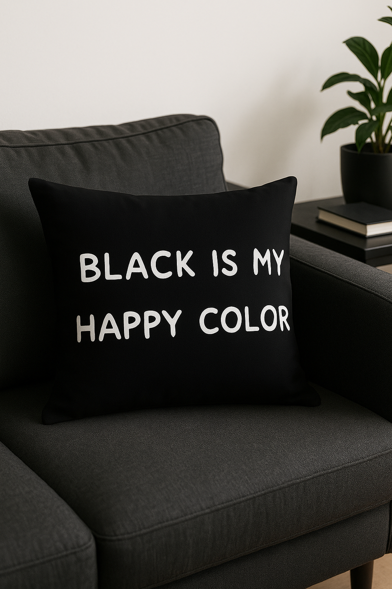 housse de coussin géométrique noir et blanc pour canapé