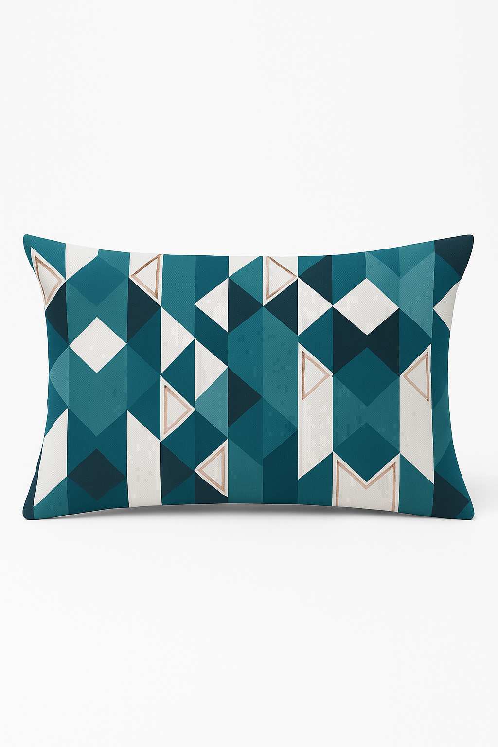housse de coussin géométrique noir et jaune 30 x 50 cm