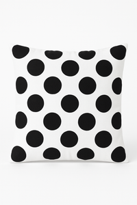 housse de coussin géométrique noire et blanche design moderne