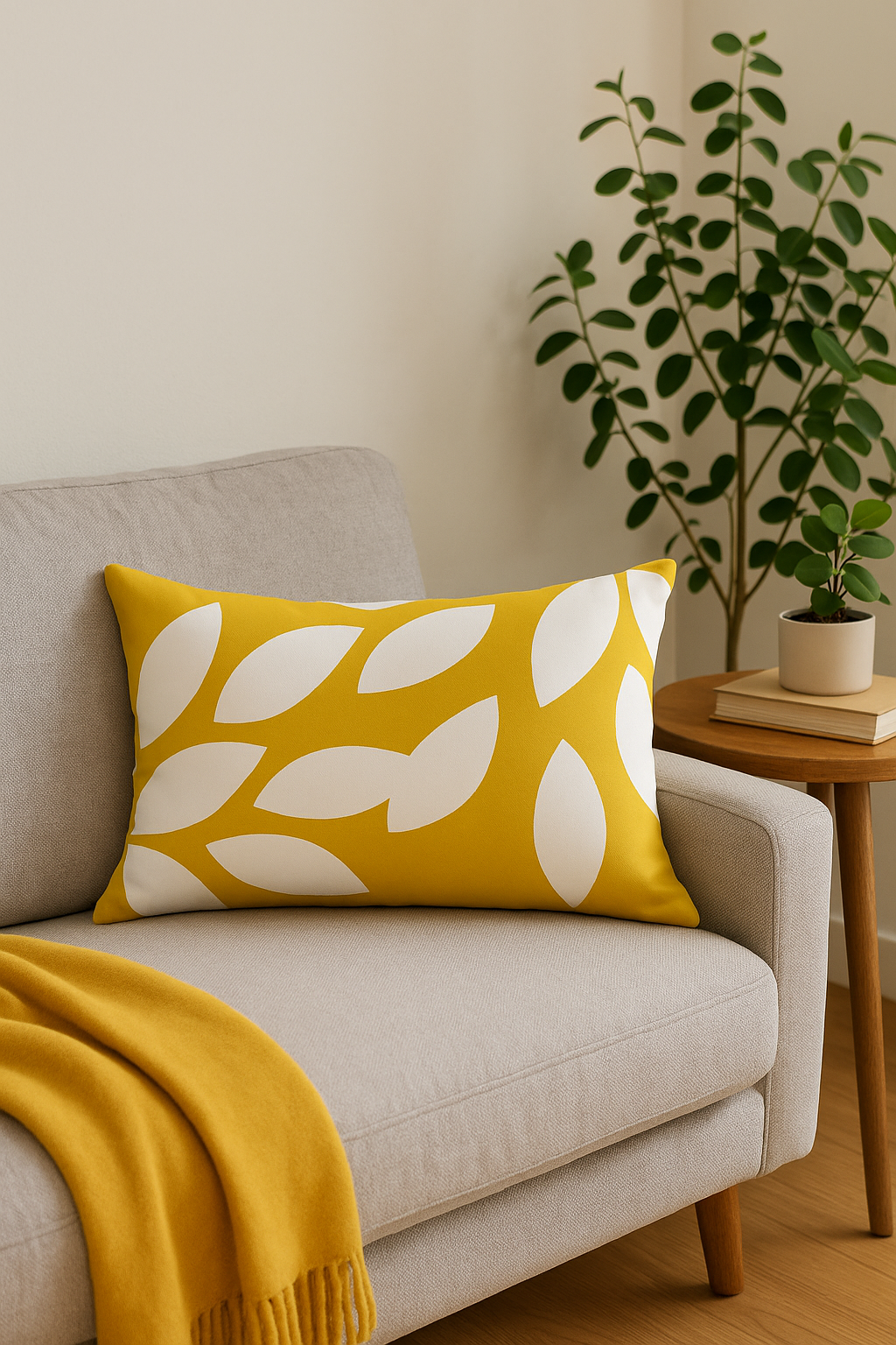 housse de coussin géométrique nordique rayée 30 x 50 cm - vue 2 sur 2