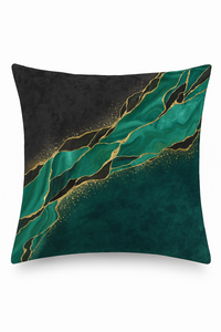 housse de coussin géométrique style ethnique luxe or clair