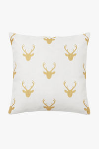 housse de coussin géométrique style ethnique rétro couleur or clair