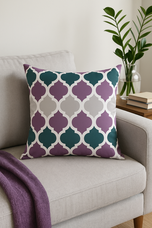 housse de coussin imperméable colorée pour extérieur 50 x 70 cm - vue 2 sur 2